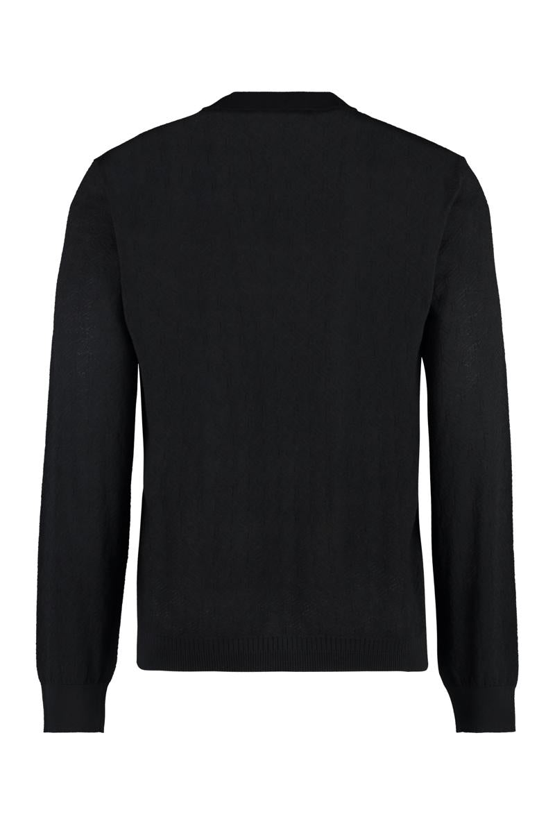 Versace Silk And Cotton Blend Sweater