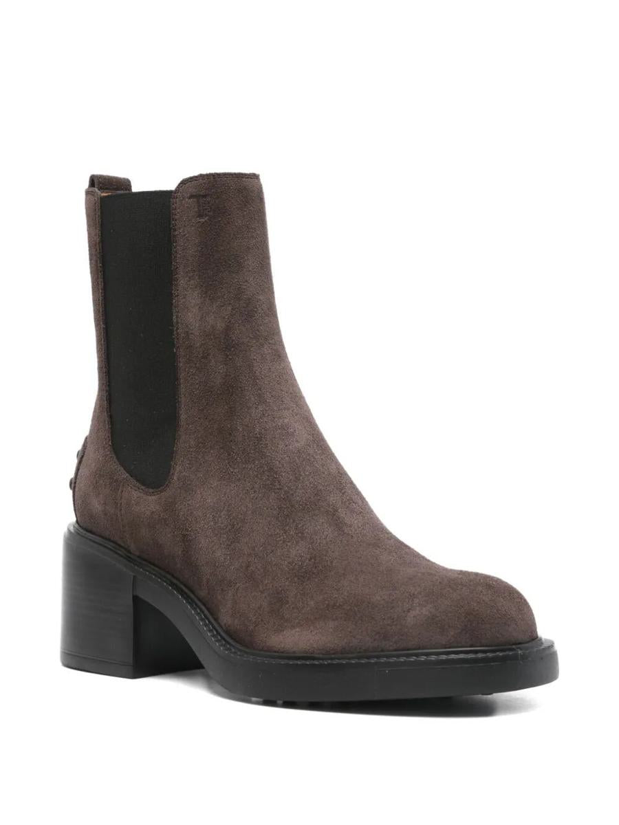 Tod'S Suede Ankle Boots Shoes