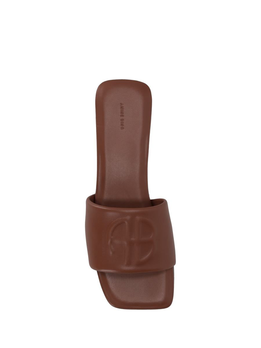 Anine Bing Ria Slides - Cognac