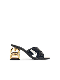 Dolce & Gabbana Black Leather Sandals