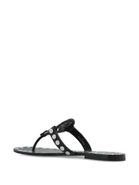 Tory Burch Studded Miller Leather Flat Sandals