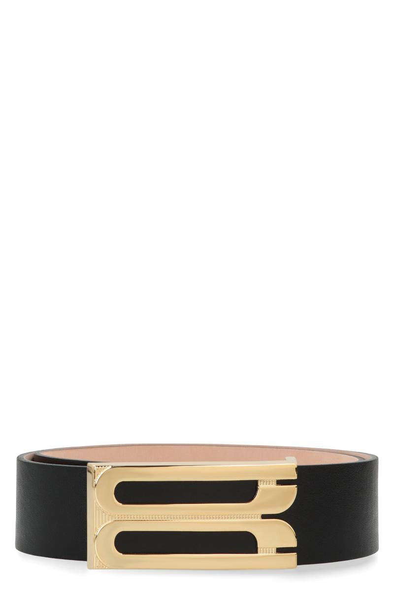 Victoria Beckham Jumbo Frame Belt In Leather