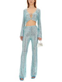 Self-Portrait Beaded Pants