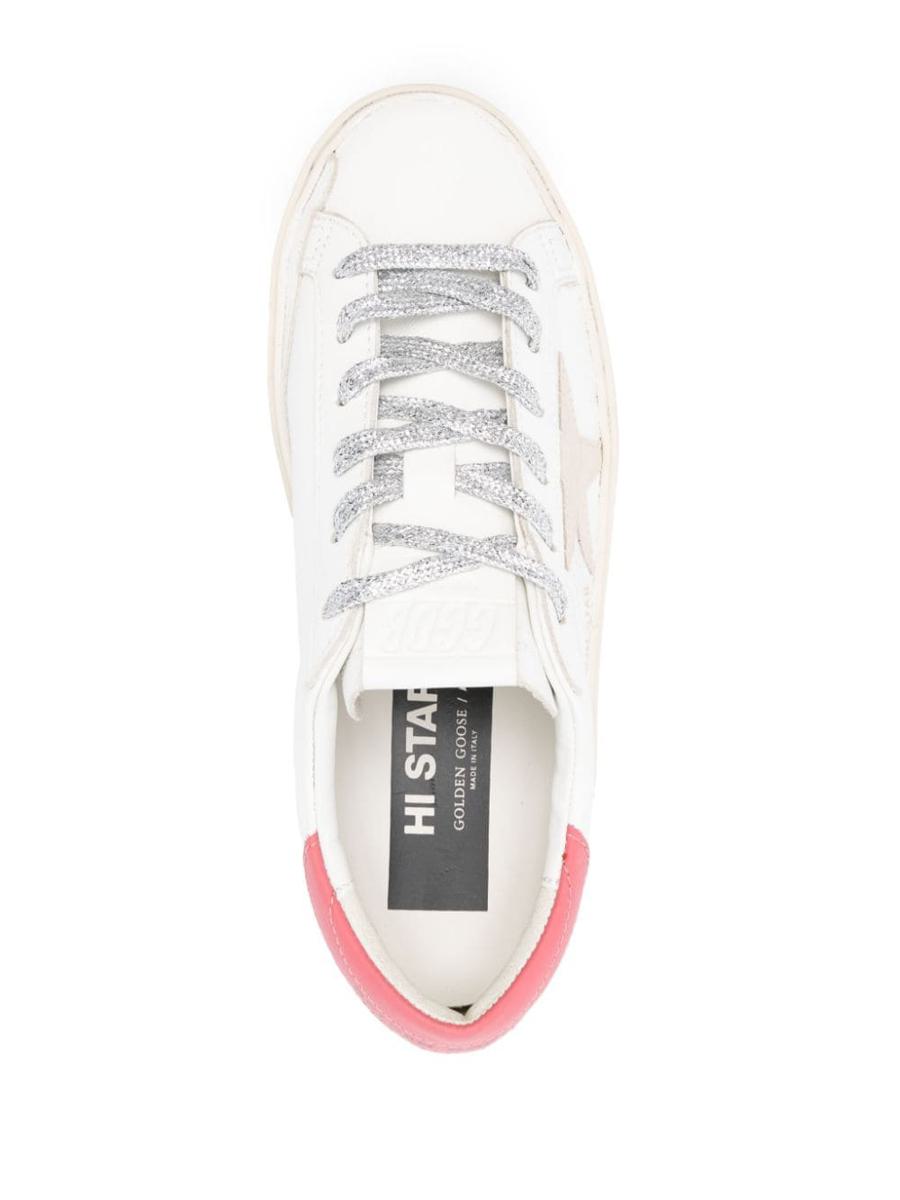 Golden Goose Hi Star Leather Sneakers