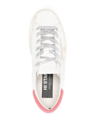 Golden Goose Hi Star Leather Sneakers