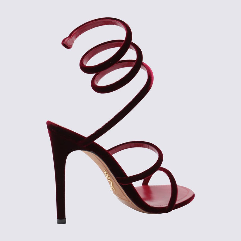 René Caovilla Red Sandals