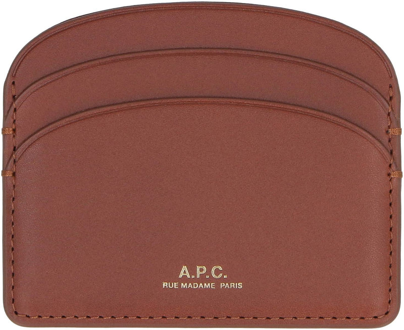 A.P.C. Logo Detail Leather Card Holder