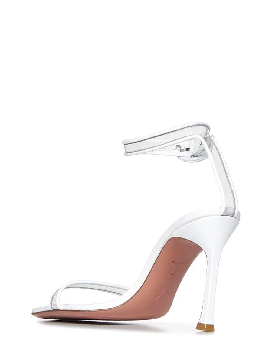Amina Muaddi Kim Glass Sandal 95 Sandals