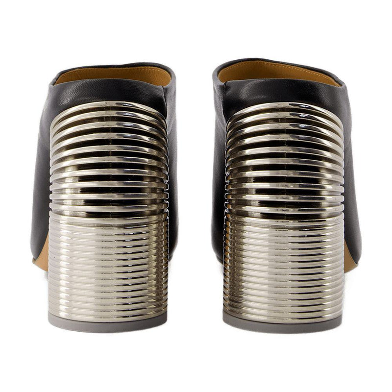 Off-White Silver Spring Mules