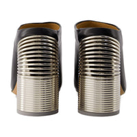 Off-White Silver Spring Mules