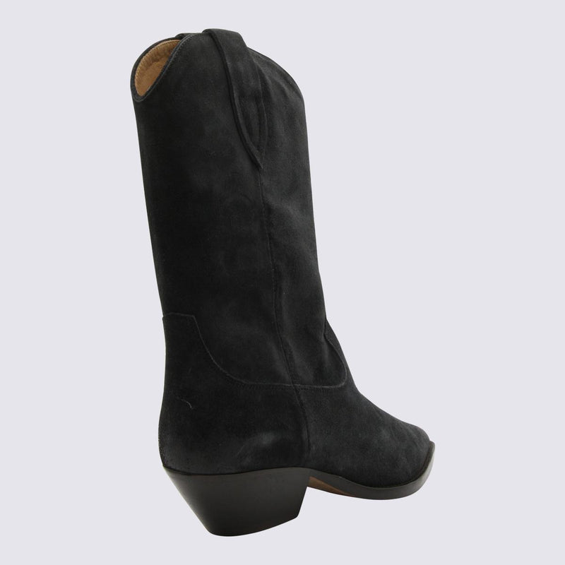 Isabel Marant Black Leather Duerto Boots
