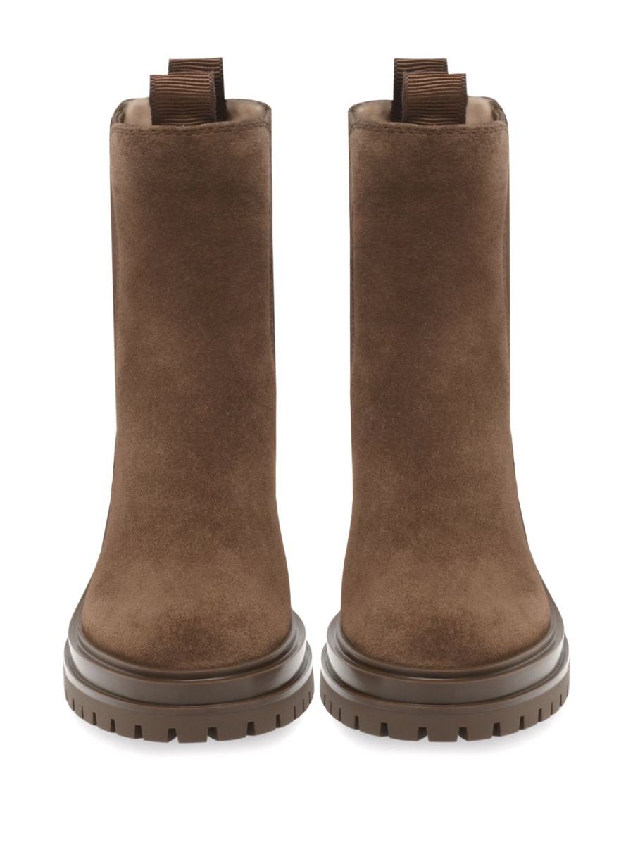 Gianvito Rossi Chester Suede Leather Boots