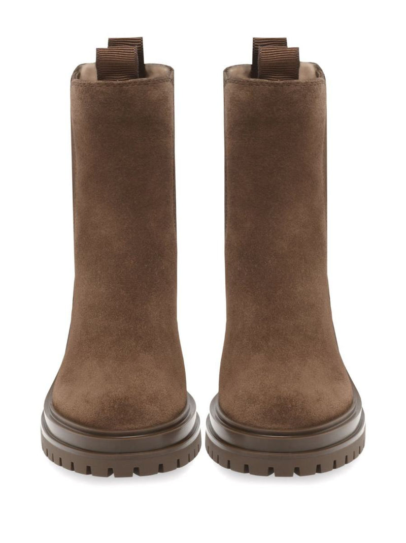 Gianvito Rossi Chester Suede Leather Boots
