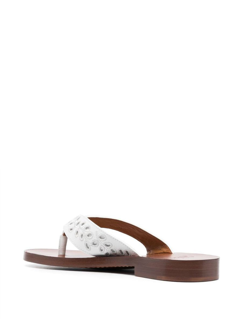Chloé X Eres Paz Leather Thong Sandals