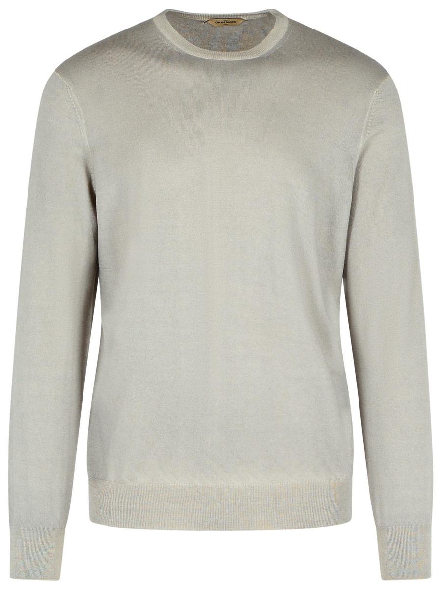 Gran Sasso Grey Cashmere Wool Sweater