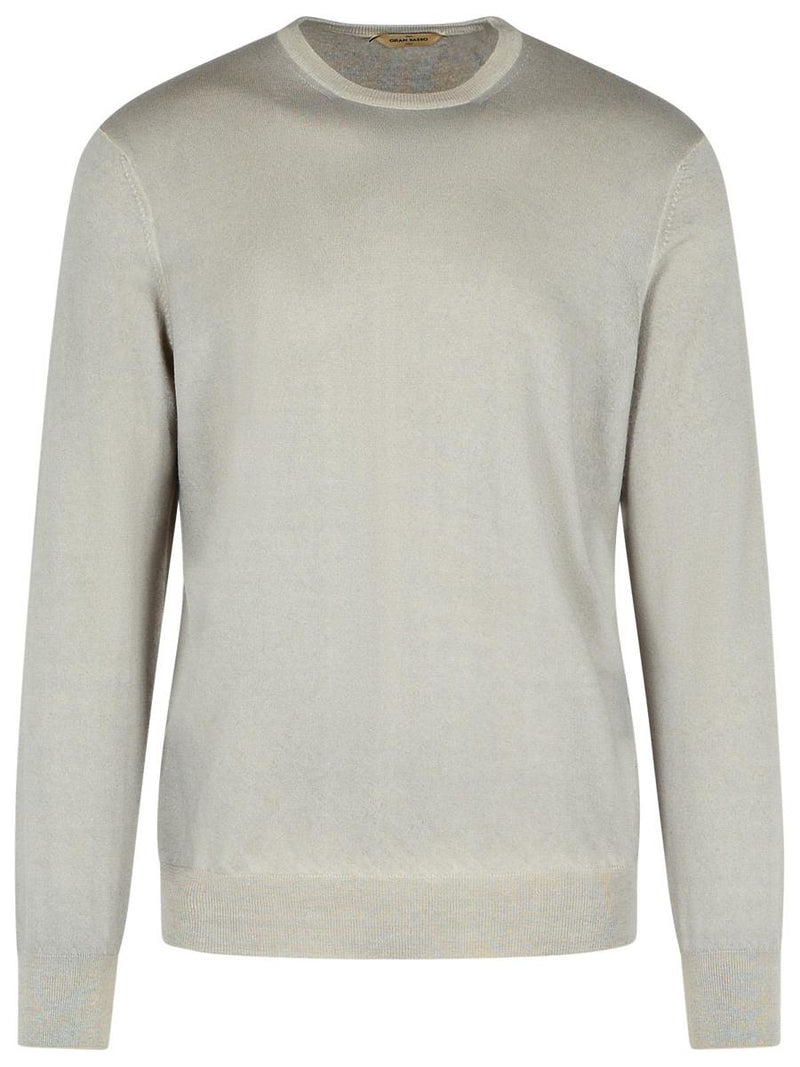 Gran Sasso Grey Cashmere Wool Sweater