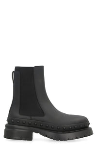 Valentino Garavani Rockstud M-Way Leather Chelsea Boots