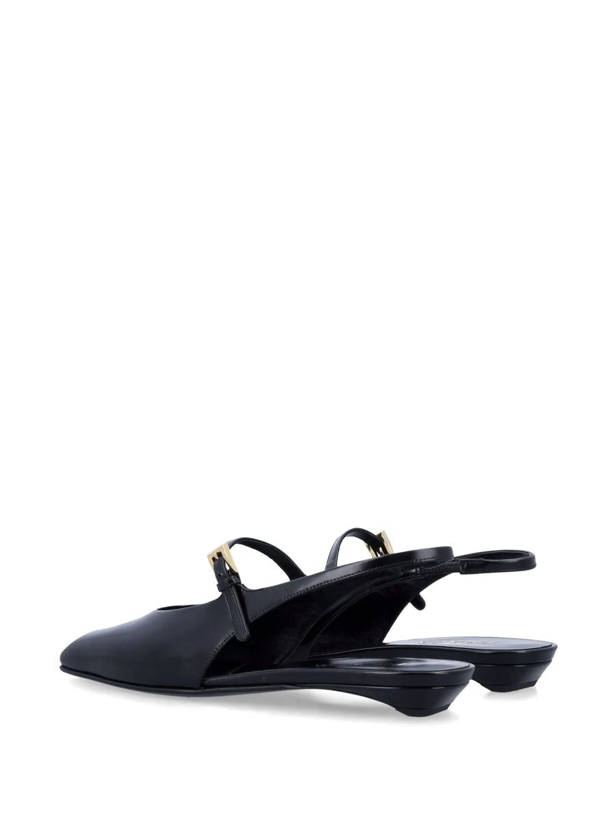 Prada Leather Slingback Ballet Flats