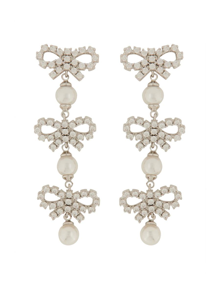 Self-Portrait Micro Bow Earrings