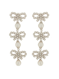 Self-Portrait Micro Bow Earrings