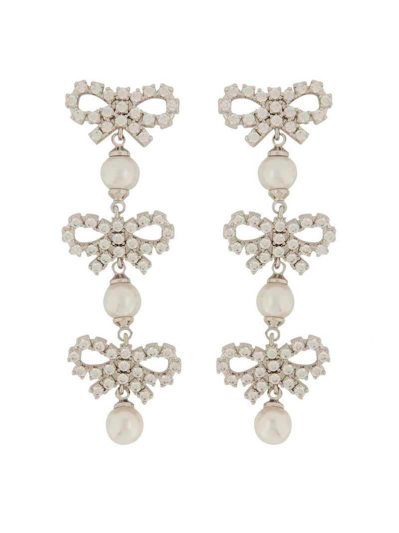 Self-Portrait Micro Bow Earrings