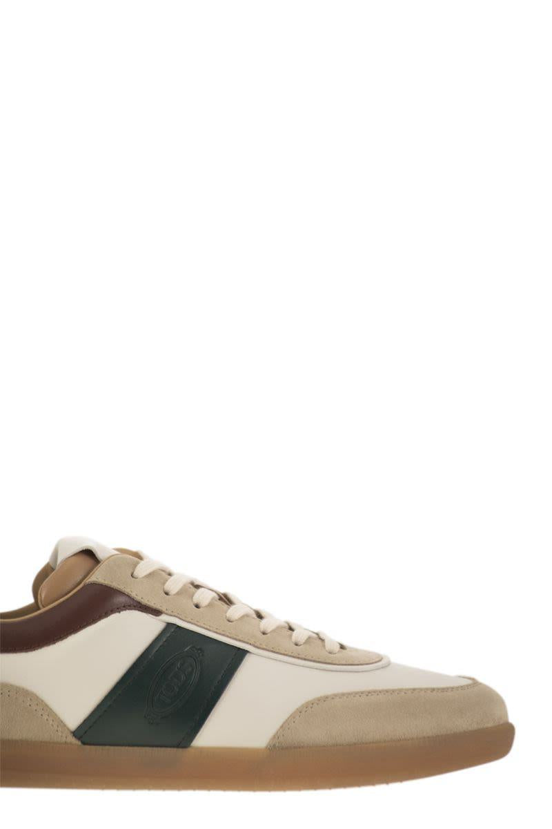 Tod'S Suede Leather Tabs Sneakers