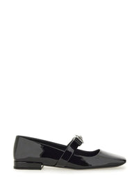 Versace Patent Leather Ballerina "Gianni Ribbon"