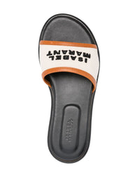 Isabel Marant Vikee Logo Flat Sandals