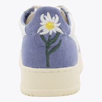 Autry White And Light Blue Leather Medalist Sneakers