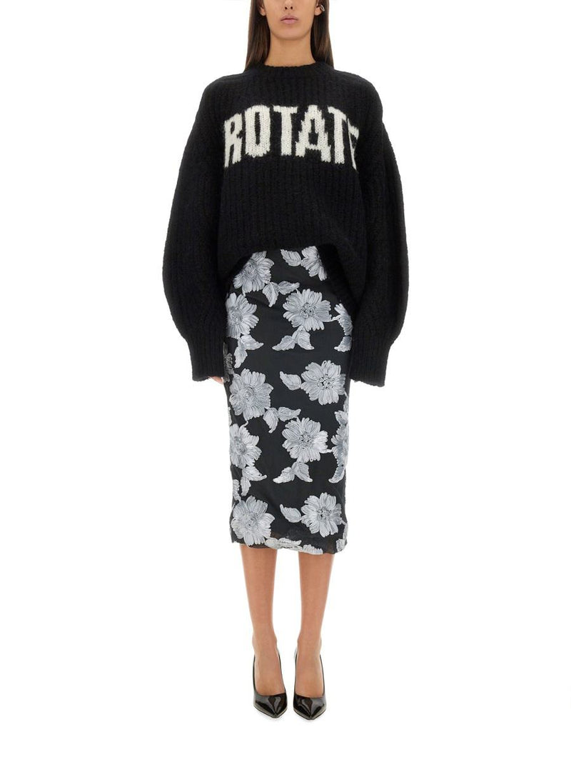 Rotate Birger Christensen Floral Pencil Skirt