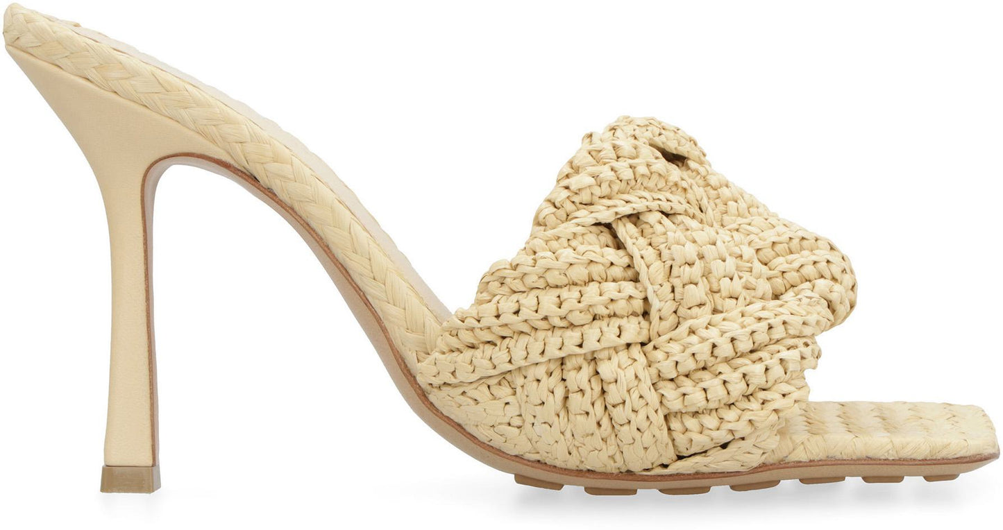 Bottega Veneta Lido Raffia Mules