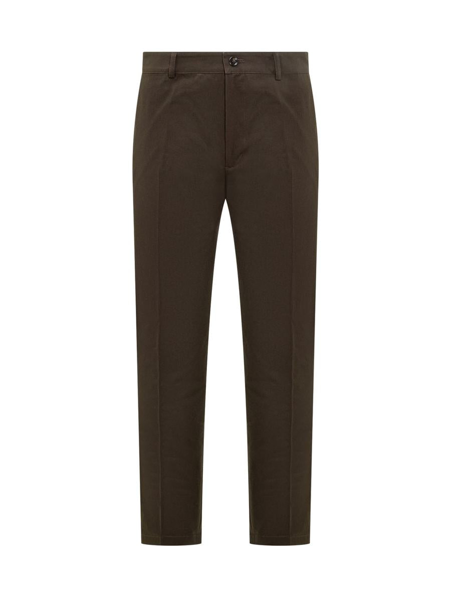 Burberry Burberry Slim Fit Trousers In Stretch Cotton