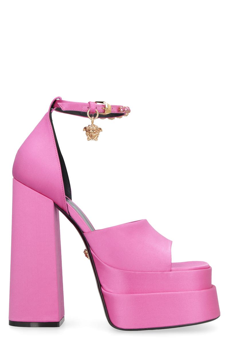 Versace Medusa Aevitas Satin Sandals