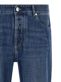 Brunello Cucinelli Logo Embroidery Jeans