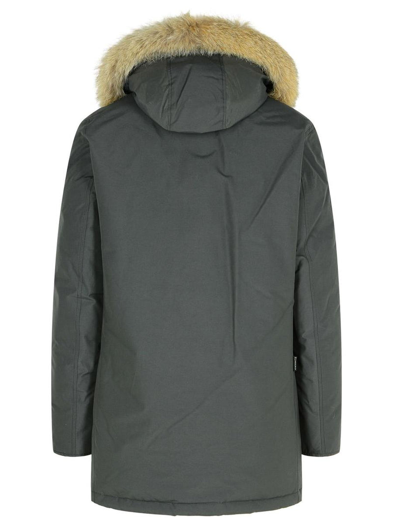 Woolrich 'Artic' Grey Cotton Blend Parka