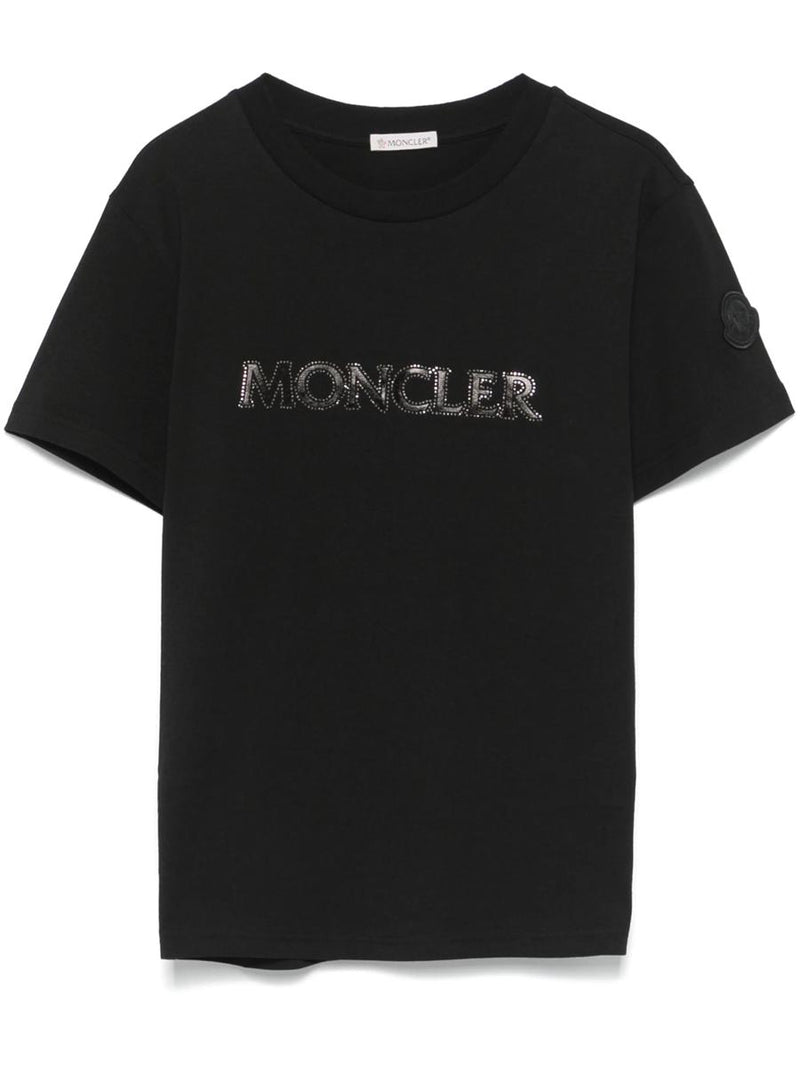 Moncler Crystal-Logo Ss T-Shirt