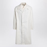 Maison Margiela Single-Breasted Trench Coat Ivory In