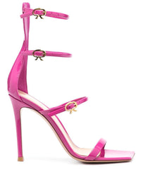 Gianvito Rossi Ribbon Uptown Patent High Heel Sandals