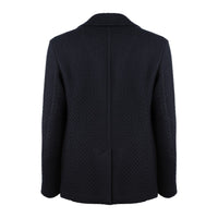 Etro Peacoat In Blue Wool