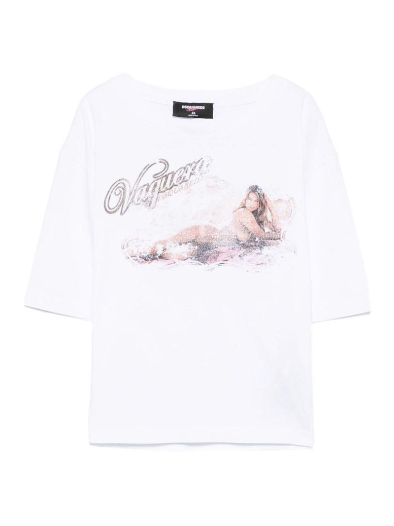 DSQUARED2 Logo Cotton T-Shirt