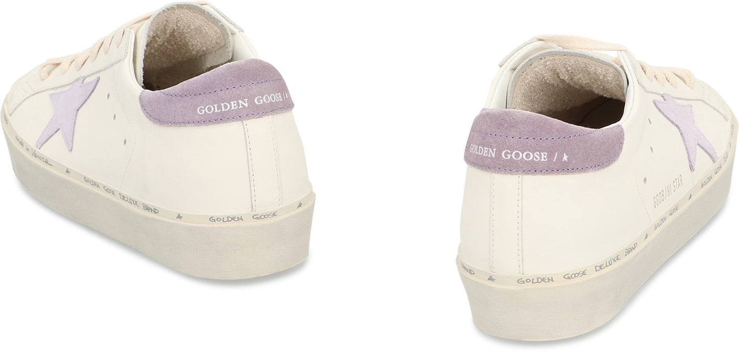 Golden Goose Hi Star Leather Platform Sneakers
