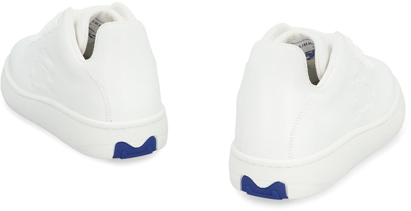 Burberry Box Leather Low-Top Sneakers
