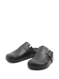 Loewe Leather Ease Buckle Mule Shoes