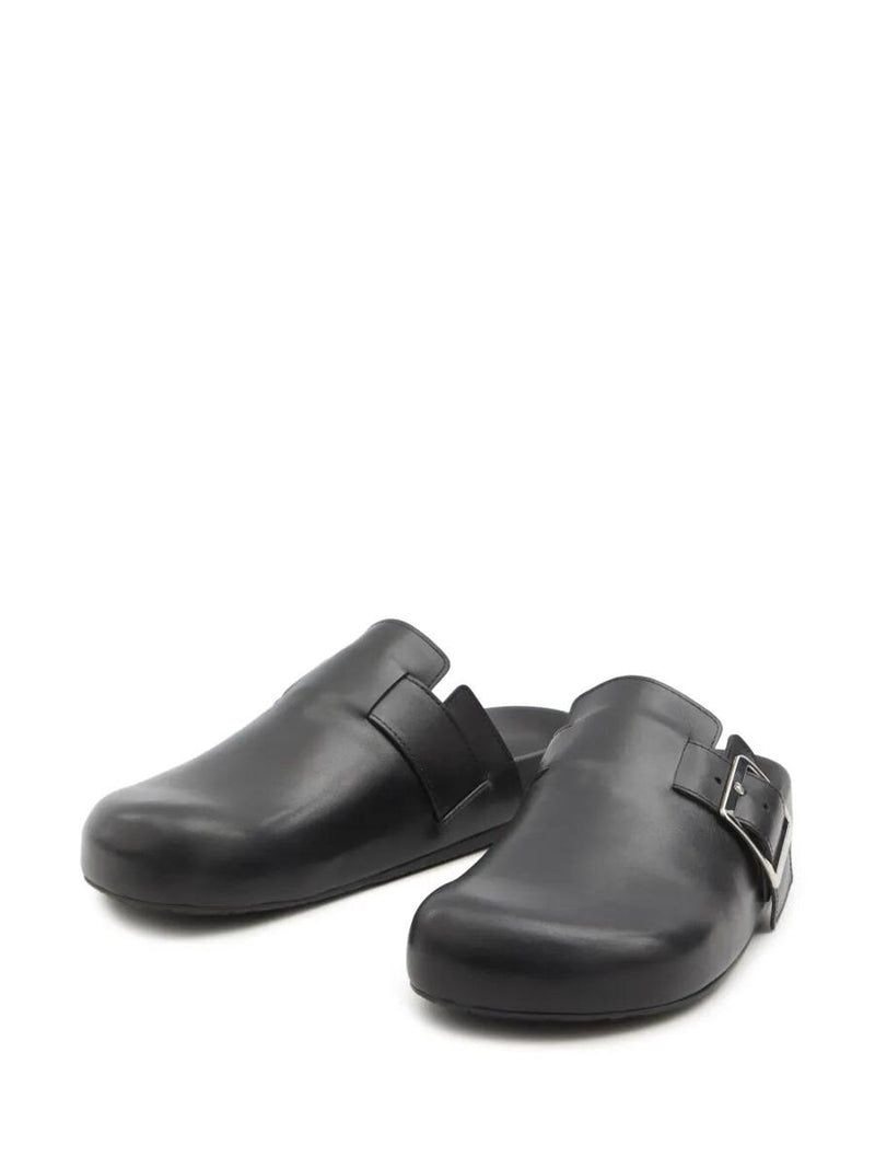 Loewe Leather Ease Buckle Mule Shoes