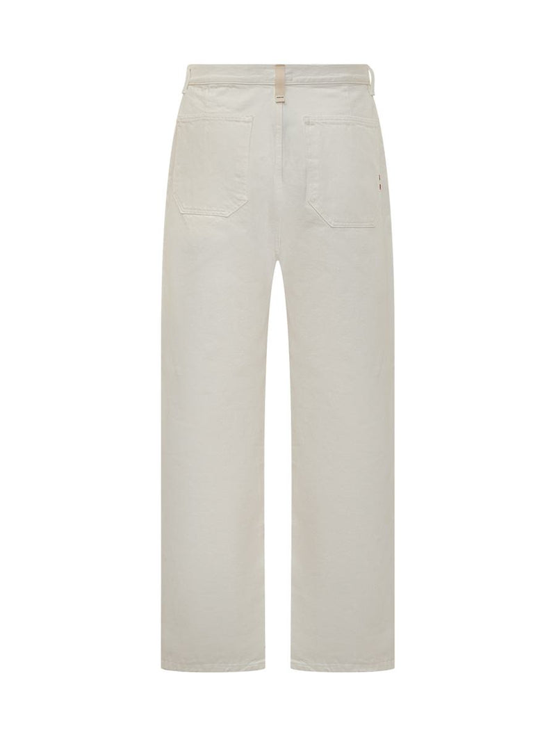 Amish Amish White Straight-Legged Pants