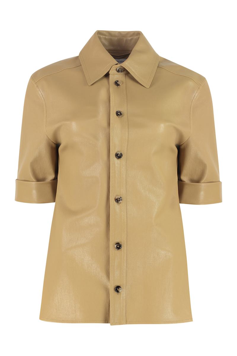 Bottega Veneta Leather Shirt