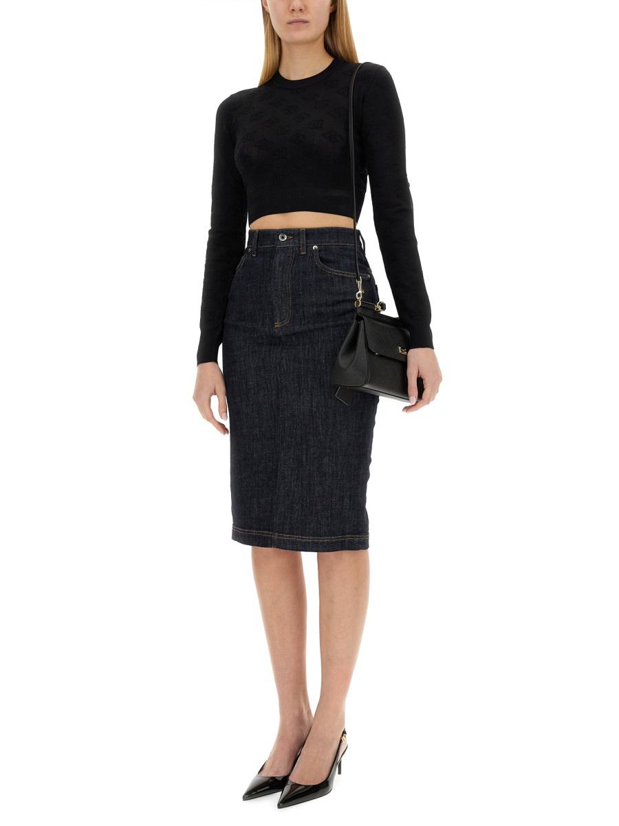 Dolce & Gabbana Jacquard Logo Jersey