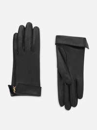 Saint Laurent Cassandre Leather Gloves