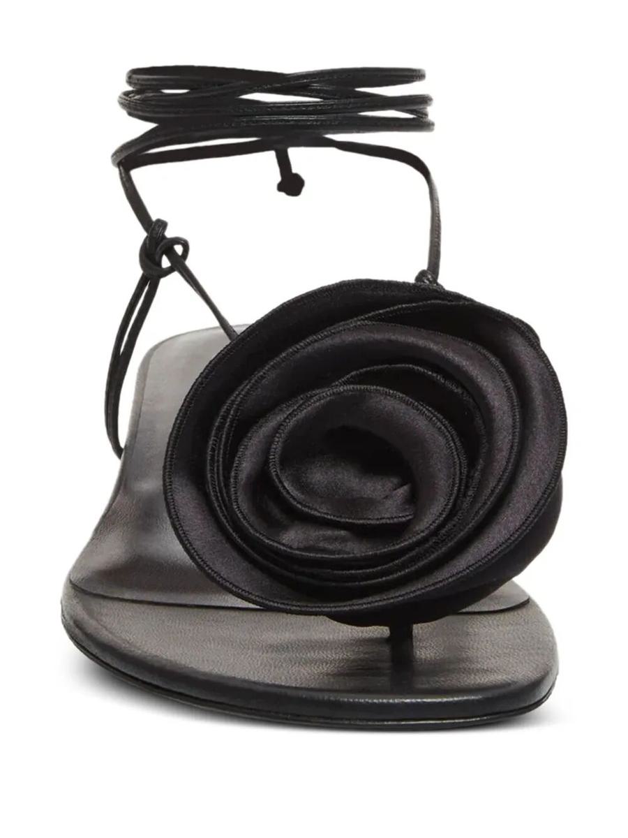 Magda Butrym Wrap Around Flat Flower Sandals Shoes