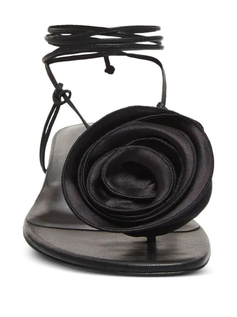 Magda Butrym Wrap Around Flat Flower Sandals Shoes